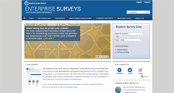Desktop Screenshot of enterprisesurveys.org