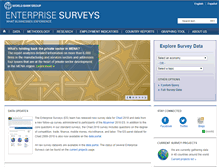 Tablet Screenshot of enterprisesurveys.org